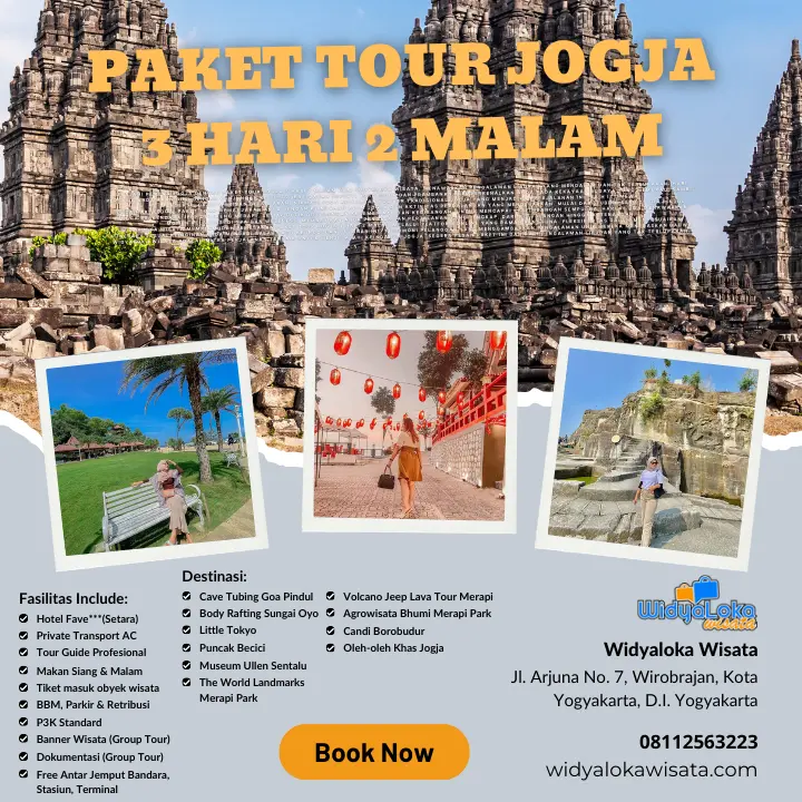 Paket Tour Jogja 3 Hari 2 Malam Liburan Wisata Terbaik di Yogyakarta