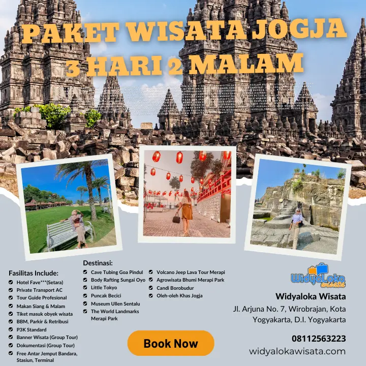 Paket Wisata Jogja 3 Hari 2 Malam Liburan Tour Terbaik di Yogyakarta